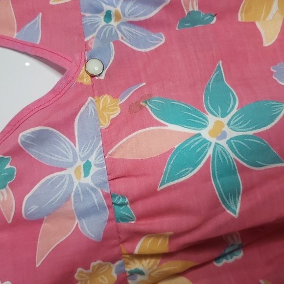 Artistic Creation Vintage Early 1990s Art Smock Floral Pink Size 1X - Picture 3 of 6